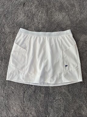 Fabletics White Performance Tennis Skort - NWOT